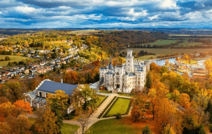 Hluboká Castle, Hluboká nad Vltavou, South Bohemia, Czech Republic (Czechia)